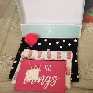 3 Cosmetic Bags Price Drop